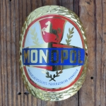 Steuerkopfschild  MONOPOL, 50er Jahre, Originalschild aus Sammlungsbestand 