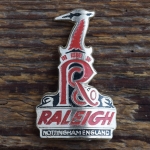 Steuerkopfschild  RALEIGH, 70er Jahre, Originalschild aus Sammlungsbestand 