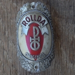Steuerkopfschild ROLLDA, 50er Jahre, Originalschild aus Sammlungsbestand 