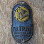 Steuerkopfschild TRIPAD, 50er Jahre, Originalschild aus Sammlungsbestand 
