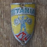 Steuerkopfschild TITANIA, 30er Jahre, Originalschild aus Sammlungsbestand 