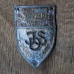 Steuerkopfschild SCHAAF, 50er Jahre, Originalschild aus Sammlungsbestand 