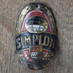 Steuerkopfschild SIMPLON, 50er Jahre, Originalschild aus Sammlungsbestand 