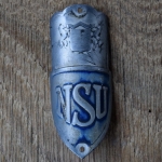 Steuerkopfschild NSU, 40er Jahre, Originalschild aus Sammlungsbestand 