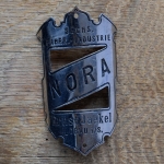 Steuerkopfschild NORA, 20er Jahre, Originalschild aus Sammlungsbestand 