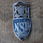 Steuerkopfschild NSU, 30er Jahre, Originalschild aus Sammlungsbestand 