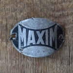 Steuerkopfschild MAXIM, 30er Jahre, Originalschild aus Sammlungsbestand 