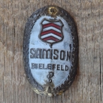 Steuerkopfschild SAMSON, 50er Jahre, Originalschild aus Sammlungsbestand 