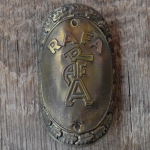 Steuerkopfschild RAFA, 50er Jahre, Originalschild aus Sammlungsbestand 