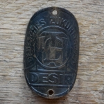 Steuerkopfschild DESIR, 30er Jahre, Originalschild aus Sammlungsbestand 