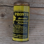 Flickzeug Blechdose "PRONTO" orig. 50er Jahre, 93 x 42 mm, ohne Inhalt 