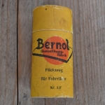 Flickzeug Pappdose "BERNOL" orig. 50 er Jahre, 101 x 45 x 35 mm, ohne Inhalt 