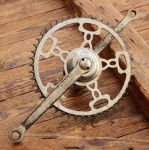 Tretlager GÖRICKE für Tourenrad, orig. 30er-50er J., verchromt, Glockenlager, gebr. 