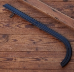 Kettenschutz, NSU, schwarz, Linien gold, Länge ca. 51 cm, orig. 30er-50er J., gebr. 