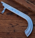 Kettenschutz, NSU, verchromt, Länge ca. 33 cm, orig. 50er/60er J., für Sportrad, gebr. 