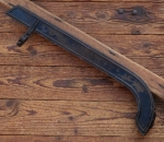 Kettenschutz HASSIA, universal, Länge ca. 53 cm, orig. 30er J., schwarz, Linien blau, gebr. 