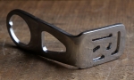 Carbidlaternenhalter/Winkelhalter RALEIGH, verchromt, 30er-50er J., Montage am 1 Zoll Steuersatz, gebr. 