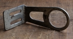 Carbidlaternenhalter/Winkelhalter, chromatisiert, passend für 30er-50er J., Montage am 1 Zoll Steuersatz, gebr. 