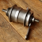 Nabe Hinterrad Fahrrad, F&S Torpedo 3-Gang Mod. 55, original 50er/60er J., verchromt, gebr. 