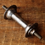 Nabe Vorderrad Fahrrad, GÖRICKE, verchromt, 50er J., Einbaumaß ca. 88 mm, 36 Loch, gebr. 