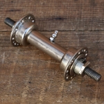 Nabe Vorderrad Fahrrad, vernickelt, 20er/30er J., Einbaumaß ca. 91 mm, 36 Loch, gebr. 