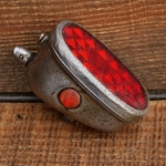 Rücklicht AHA für Schutzblechmontage, orig. 50er Jahre, verchomt/Alu, wurde bei MIELE verbaut, gebr. 