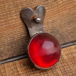 Rückstrahler WISSNER für Schutzblechmontage, orig. 20er/30er Jahre, vernickelt, Domlinse, gebr. 