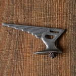 Schutzblechfigur BRENNABOR, Alu, original 30er/40er Jahre, gebr. 