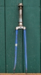 Fahrradgabel, 26 Zoll, blau, Linien weiß/gold, für Sportrad, 50er J., inkl. Steuersatz, gebr. 