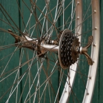 Laufradsatz für Drahtbereifung 28 Zoll (622), 50er/60er J., für Rennrad, WEINMANN Alu-Felgen, WECO-Naben, gebr. 