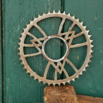 Kettenblatt VICTORIA, 30er J., 1/2 Zoll, verchromt, Durchmesser Gewinde 55 mm, 45 Zähne, gebr. 