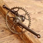 Tretlager WANDERER, für Tourenrad, orig. 30er J., verchromt, Glockenlager, gebr. 