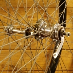 Laufradsatz 28 Zoll, Außenmaß ca. 645 mm, für Wulstbereifung, 1953, WECO u. F&S TORPEDO Nabe, gebr. 