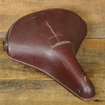 Sattel MERTENS, Herren, Lefa rotbraun, Gestell schwarz lackiert, WW2 40er J., gebr. 