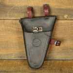 Werkzeugtasche MIELE für Herrenrad, Echtleder, dunkelbraun, original 30er Jahre, gebraucht 