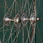 Laufradsatz 28 Zoll, 1970er/80er J., für Profi-Rennrad, MAVIC S.S.C. Schlauchreifenfelgen, Naben: CAMPAGNOLO Record Hochfl., gebr. 