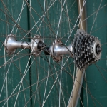 Laufradsatz 28 Zoll (622), 90er J., für Rennrad, MAVIC CXP 30, Drahtreifenfelgen, Naben: CAMPAGNOLO Chorus, gebr. 