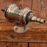 Nabe Hinterrad Fahrrad, F+S Torpedo Mod. 09, Bj. 1925, vernickelt, restauriert 