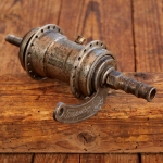 Nabe Hinterrad Fahrrad, F+S Torpedo Mod. 09, Bj. 1928, vernickelt, gebr. 