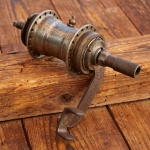 Nabe Hinterrad Fahrrad, F+S Torpedo Mod. 09, Bj. 1927, vernickelt, gebr. 