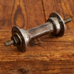 Nabe Vorderrad Fahrrad GÖRICKE, 20er/30er J., verchromt, gebraucht 