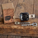 Speichenschloss RECORD, vernickelt/schwarz lackiert, orig. 20er/30er Jahre, NOS 