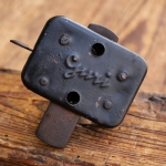 Speichenschloss, GURI, schwarz lackiert, orig. 30er/40er Jahre, WW2, gebr. 