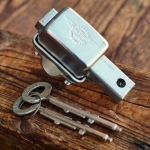 Speichenschloss HEBIE Trumpf, verchromt/verzinkt, orig. 50er/60er Jahre, NOS 