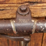 Fahrradlenker DIAMANT, Kuhhorn-Form, für Tourenrad 30er J., verchromt, gebr. 
