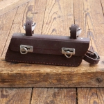 Werkzeugtasche für Herrenrad, Lefa, rotbraun, original 30er-50er Jahre, NOS 