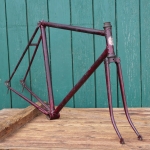 Fahrradrahmen SUPER, Herrenausführung für Profi-Rennrad, 27/28 Zoll, Frankreich 1930er-50er J., gebr. 