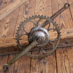 Tretlager WELTRAD, für Tourenrad, orig. 20er J., vernickelt, Glockenlager, gebr. 