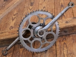 Tretlager für Tourenrad, orig. 30er J., verchromt, Glockenlager, gebr. 