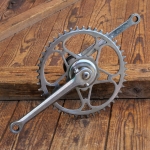 Tretlager für sportliches Tourenrad, orig. 30er-50er J., verchromt, Glocken-Keillager, gebr. 